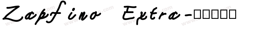 Zapfino Extra字体转换